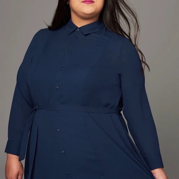 GIRL WITH CURVES x Dia & Co Shirt Dress - Picture 2 of 4